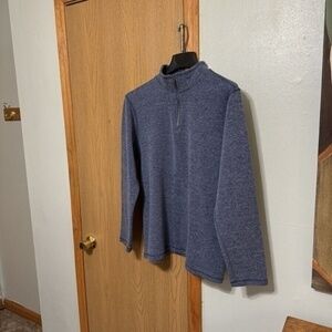 Gap XL Blue Long Sleeve 1/4 Zip Pullover Sweater - EUC